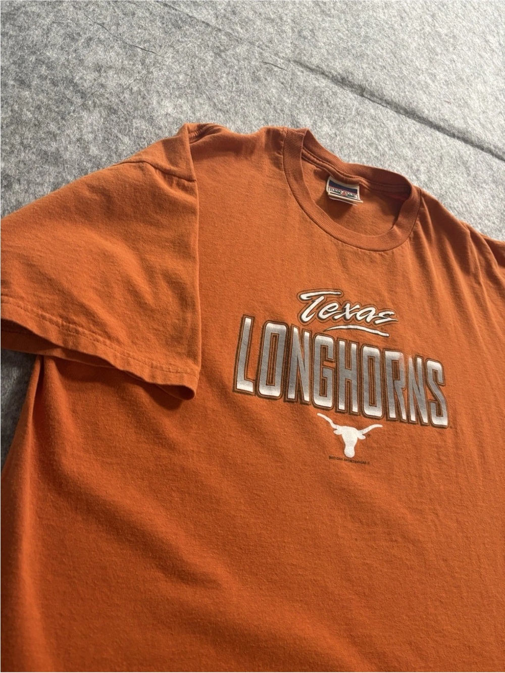 Vintage Red Oak Sportswear Texas Longhorns NCAA Orange Graphic T-Shirt Shirt